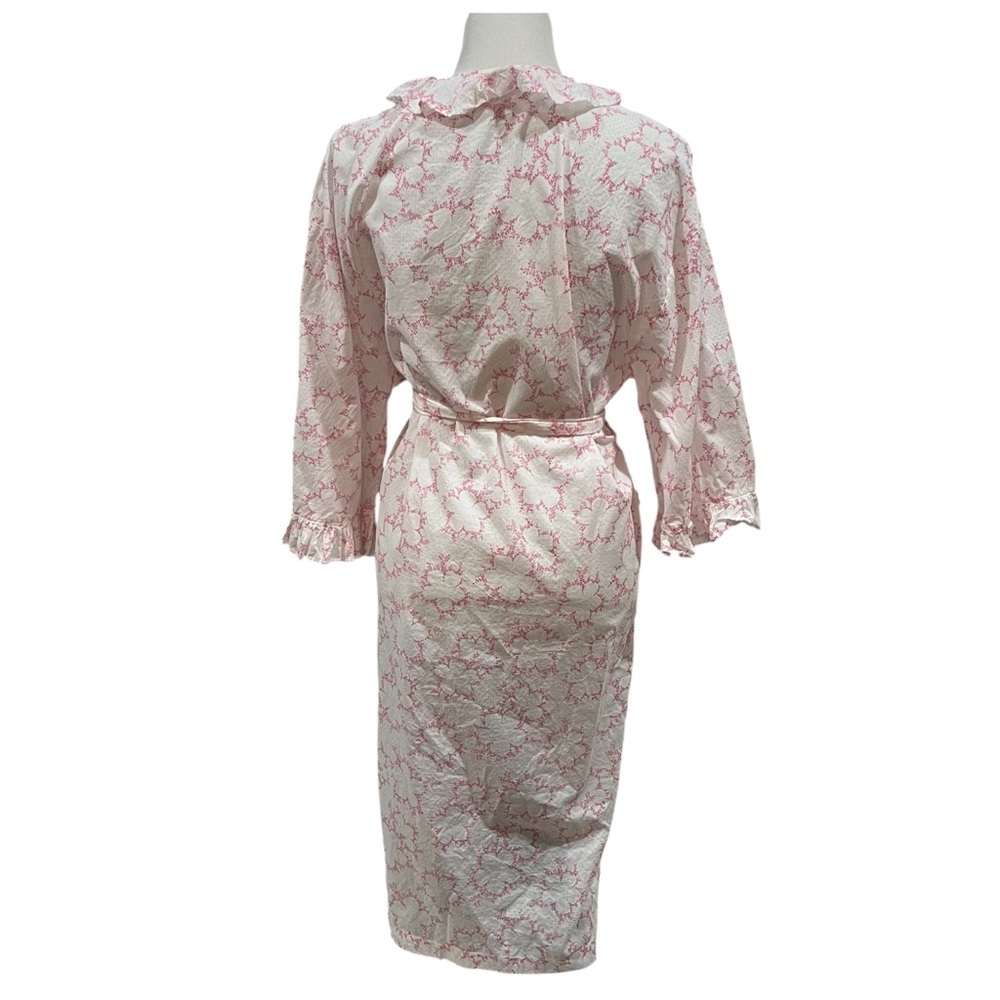 Lenora Josie Floral Ruffle Robe Size Medium - Picture 3 of 5